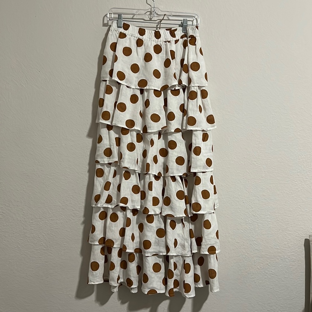 theboujeelady layered hem maxi skirt